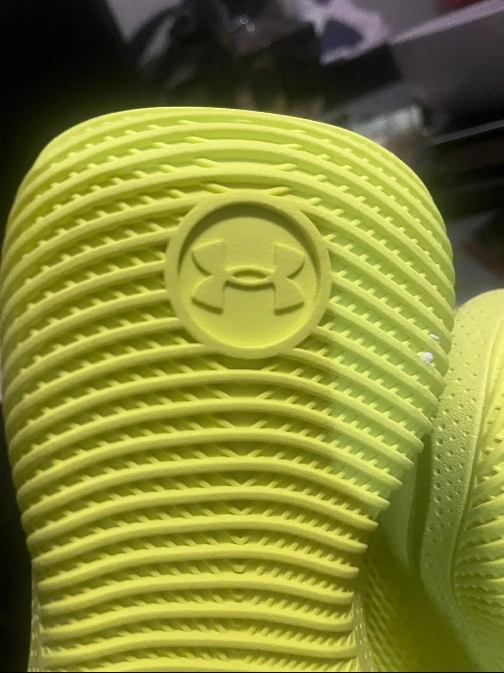 Under Armour Neon Yellow Kids Sneakers